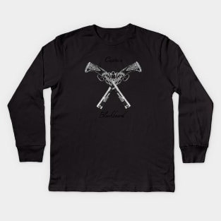 Captain Blackbeard Pistols Kids Long Sleeve T-Shirt